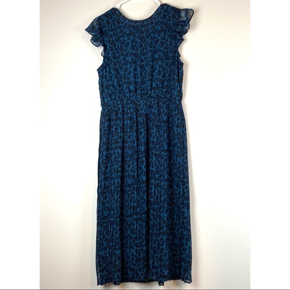 Banana Republic Factory Blue Leopard Dress - Picture 4 of 5